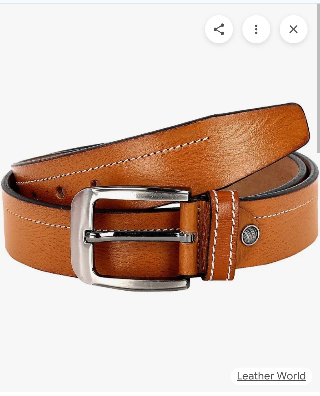Gents leather belt